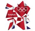 London 2012 logo with Union Jack fill