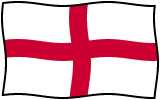 Saint George's Cross/England Flag waving