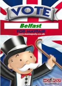 Poster: 'Vote Belfast for Mayfair'
